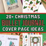 The Most Beautiful Christmas-themed Bullet Journal Cover Page Ideas