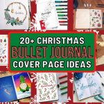 List of the Best Christmas-themed Bullet Journal Cover Page Ideas