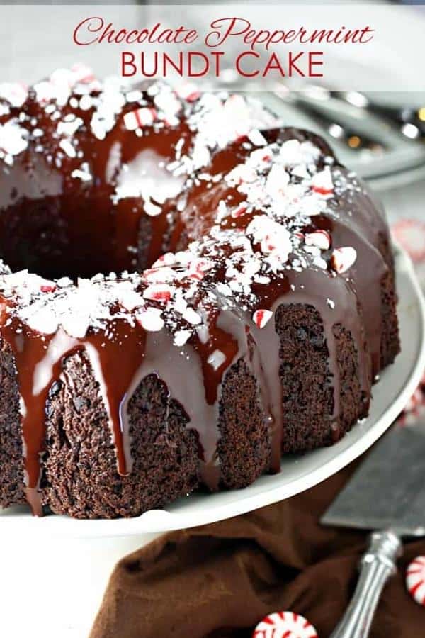 CHOCOLATE PEPPERMINT BUNDT CAKE