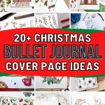 List of Festive Christmas-themed Bullet Journal Cover Page Ideas