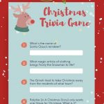 List of Free Printable Christmas Trivia Game Sets