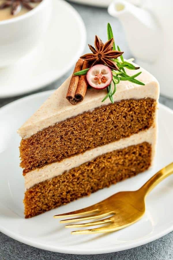 GINGERBREAD CAKE WITH CREAM CHEESE FROSTING