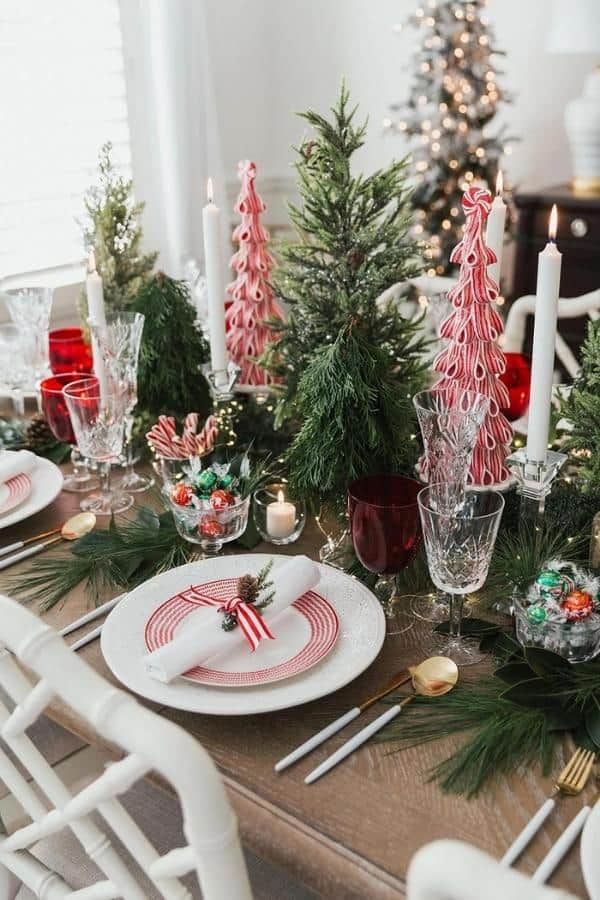 PEPPERMINT HOLIDAY DINNER TABLE