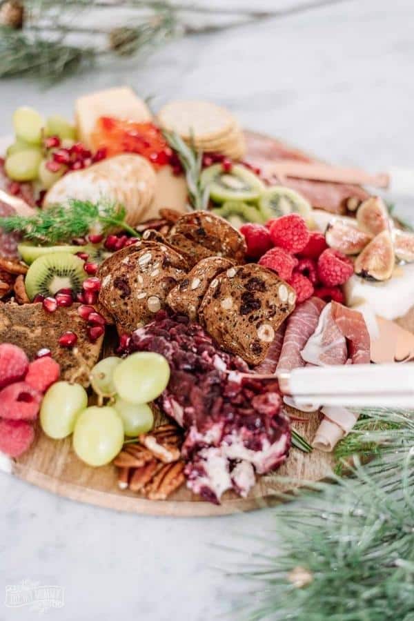 RED & GREEN CHRISTMAS CHARCUTERIE BOARD