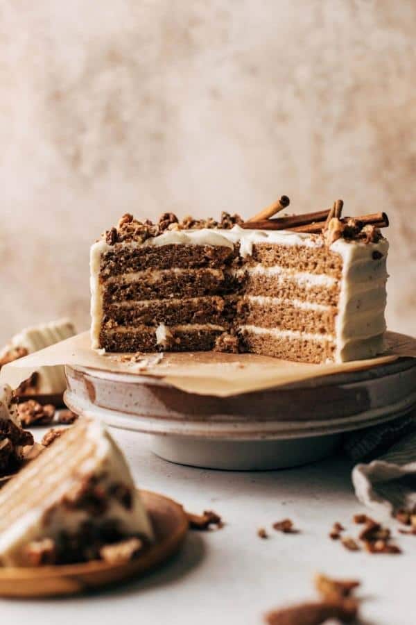 SPICE CAKE WITH BROWN BUTTER CREAM CHEESE
