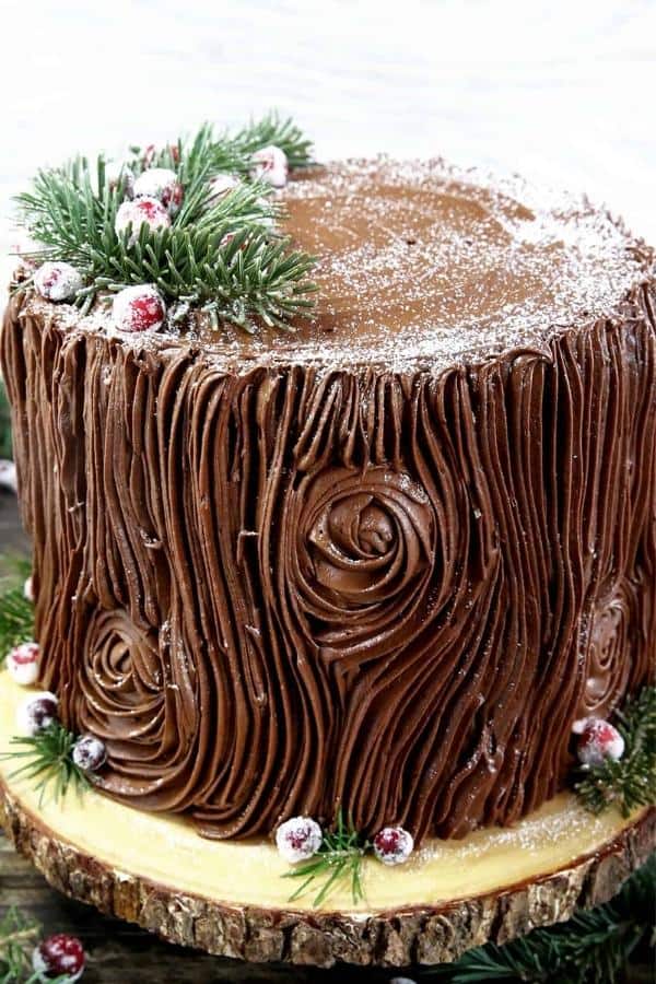TREE STUMP CAKE
