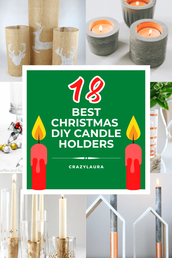 18 Best Christmas DIY Candle Holders
