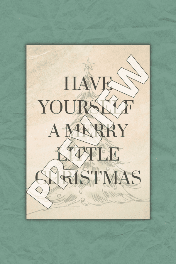 A Merry Little Christmas Printable