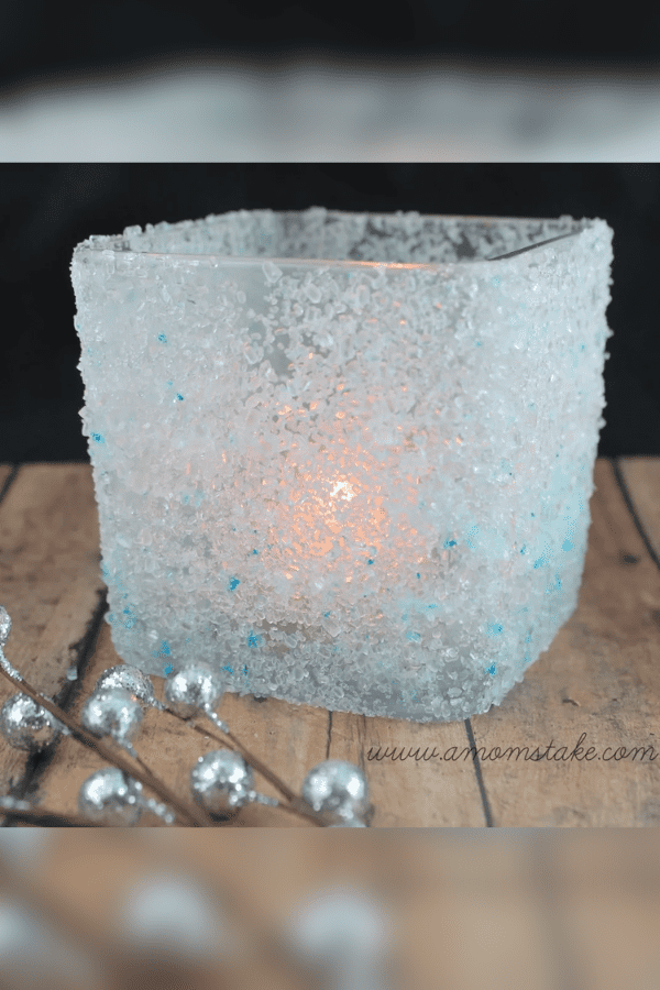 Frosted Candle Holder
