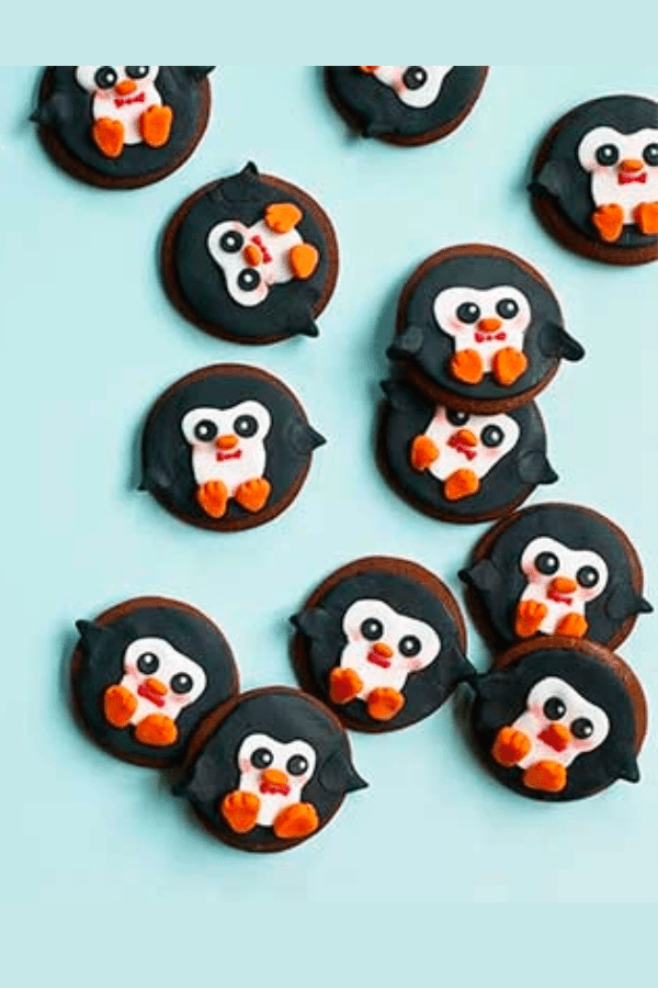 Penguin Gingerbread Cookies