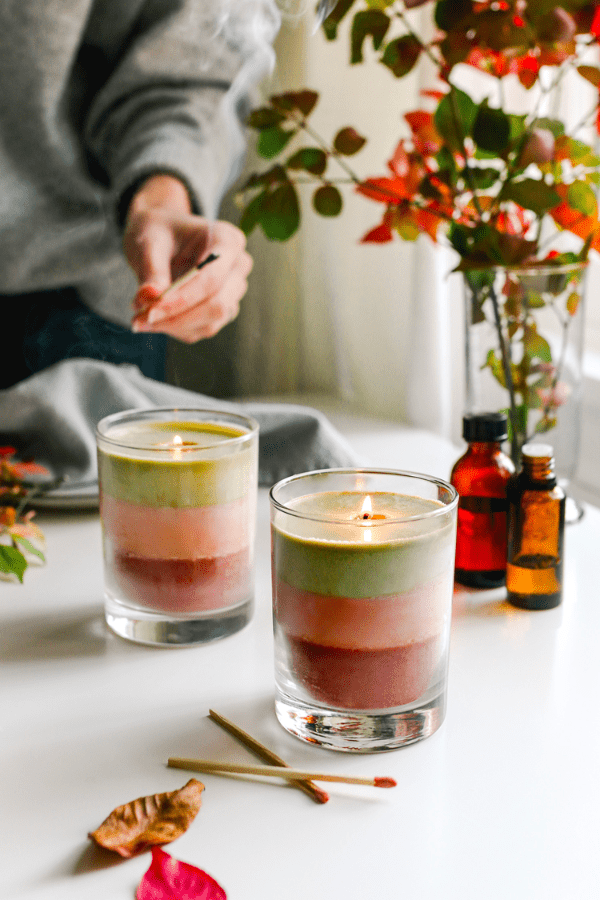 Layered Scent Holiday Candles