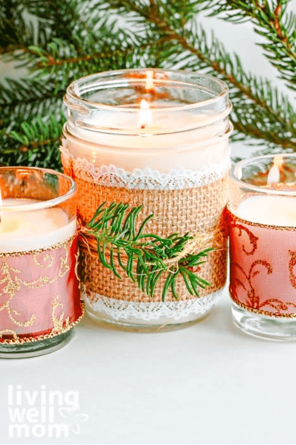 Christmas Candles With Essential Oils