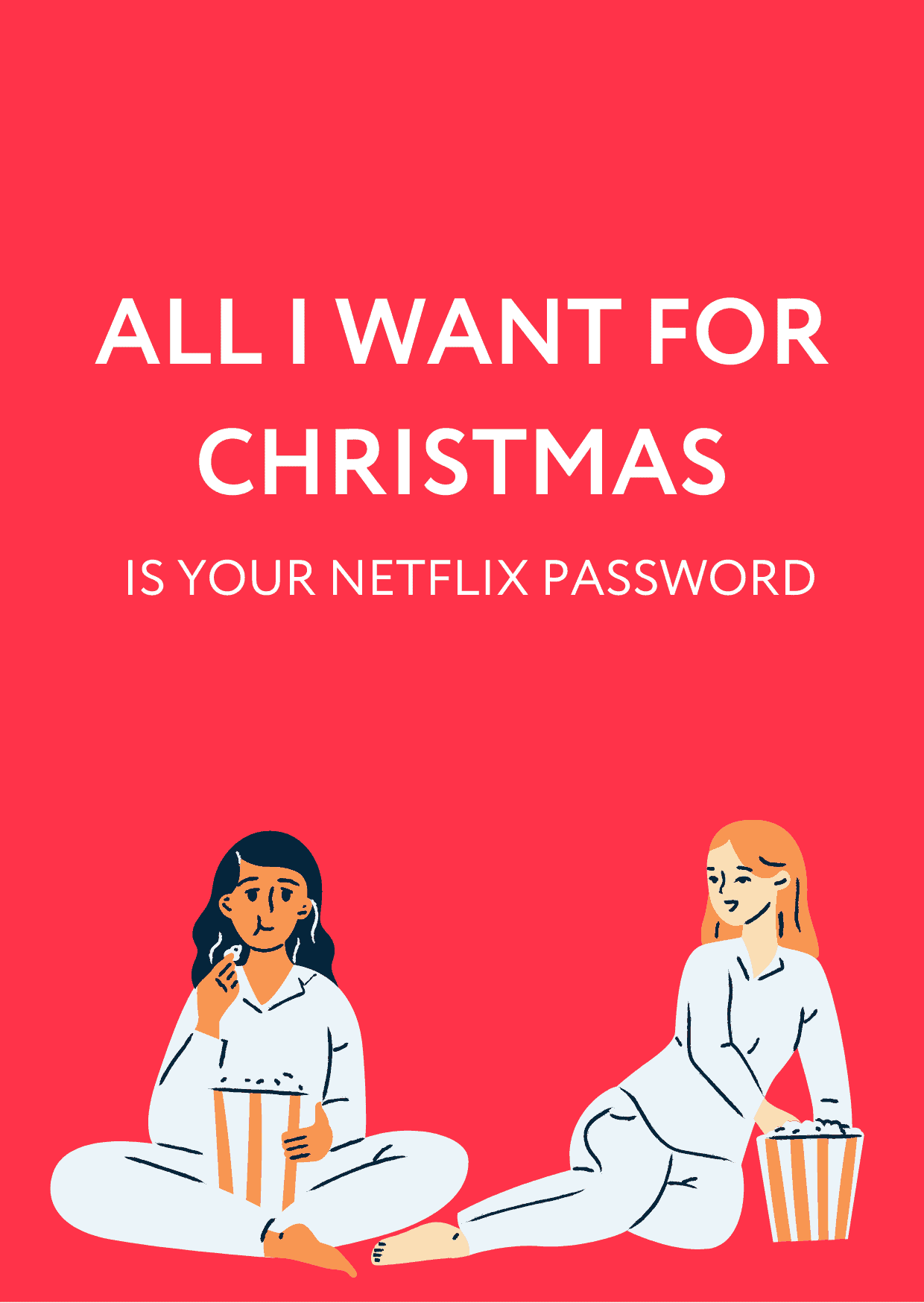 Netflix For Christmas Christmas Card