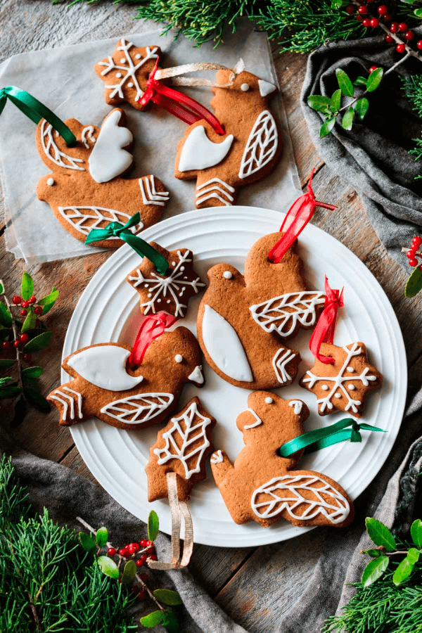 2 Ornaments Gingerbread Cookie