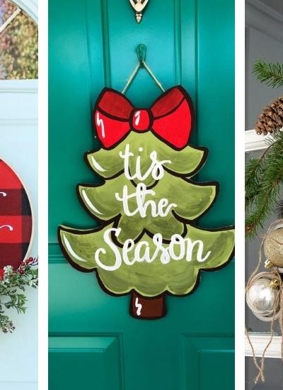 List of 25+ Best Christmas Door Hangers For Holiday Decor