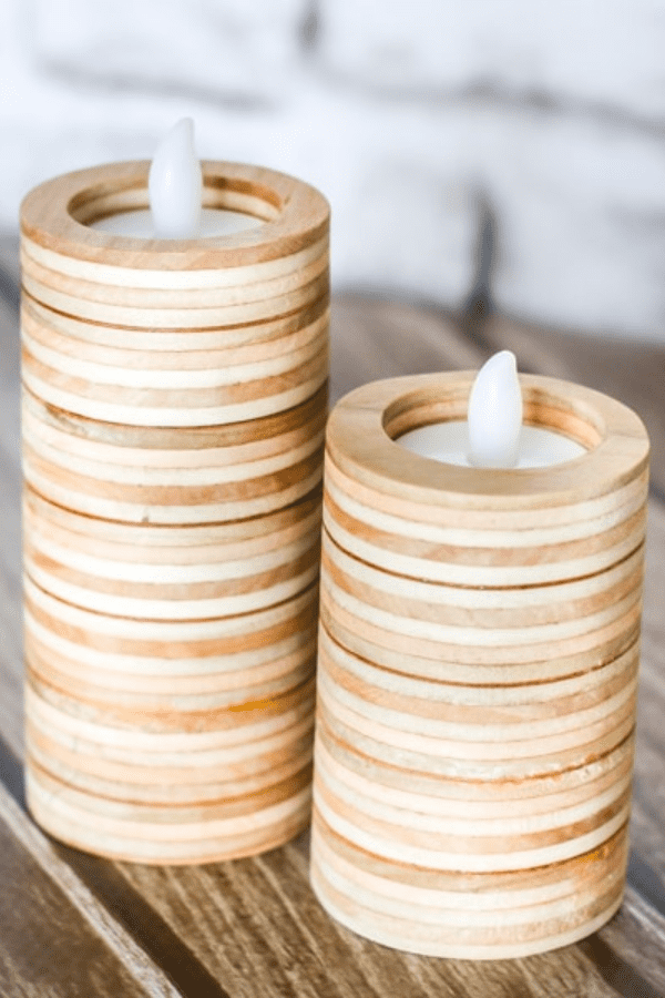 Scrap Plywood Candle Holder