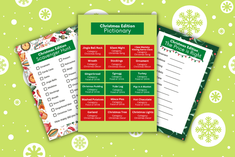 Free Christmas Game Printables for Parties In 2024