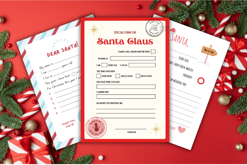 3 Free Christmas Printables for Kid’s Wish List in 2024