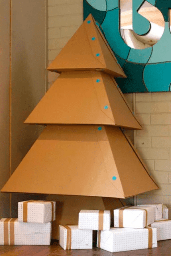 Full-Size Upcycled Christmas Tree