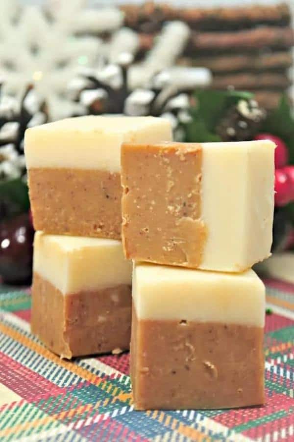 GINGERBREAD AND WHITE CHOCOLATE FUDGE