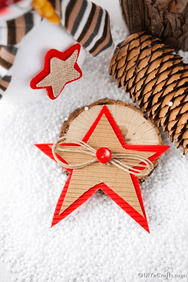 Rustic Cardboard Christmas Star