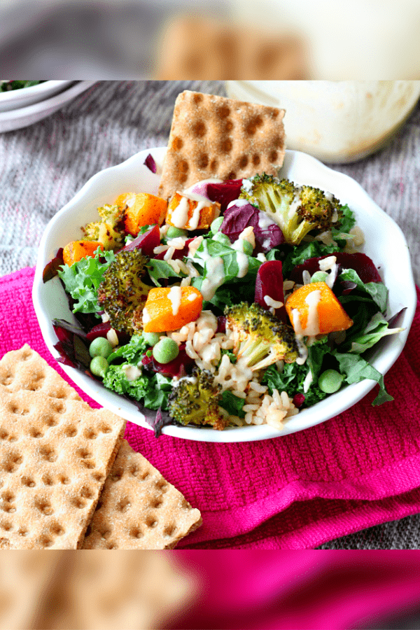 Hearty Veggie and Brown Rice Salad Bowl