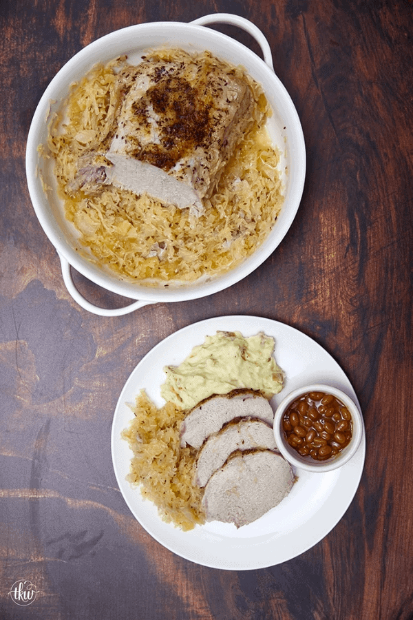 Pork Roast and Sauerkraut
