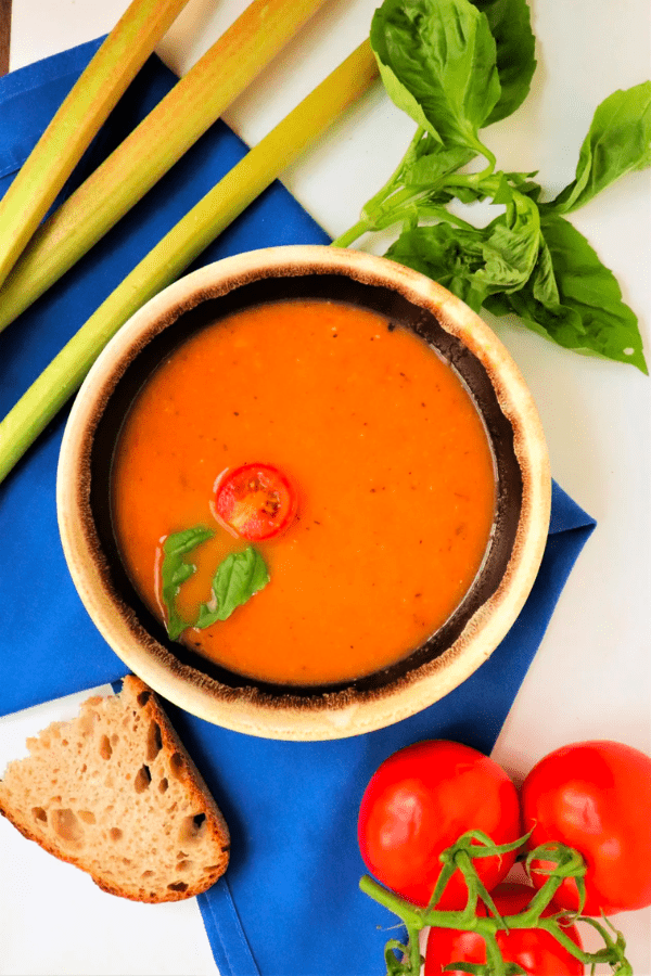 Tomato Rhubarb Soup
