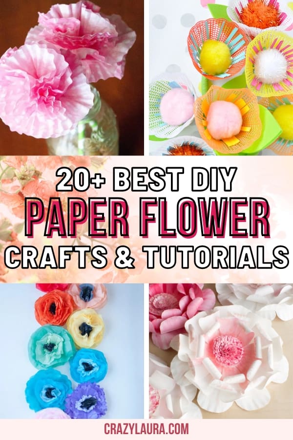 List of the Best DIY Paper Flower Crafts & Tutorials