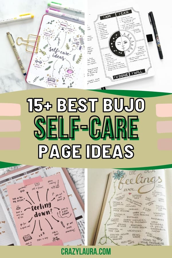 List of Motivational Self-Care Bullet Journal Page Ideas For This Year