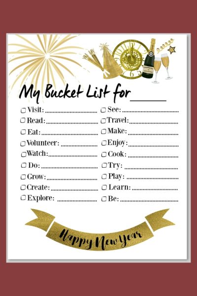 15+ Free Bucket List Printables For Inspiration In 2023