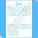 5 Free Goal Setting Printables To Help You Out