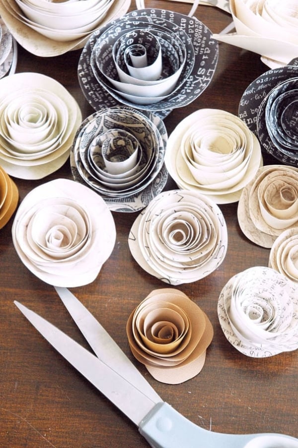 SPIRAL PAPER FLOWERS