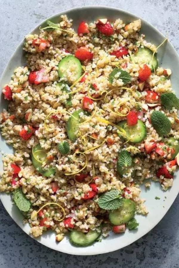 STRAWBERRY AND CUCUMBER TABBOULEH