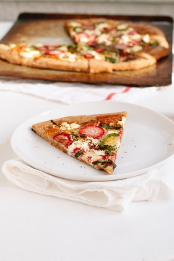 STRAWBERRY, BASIL, AND BALSAMIC PIZZA