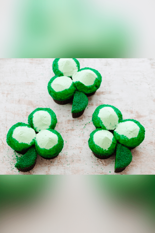 Green Velvet Cupcake Shamrocks
