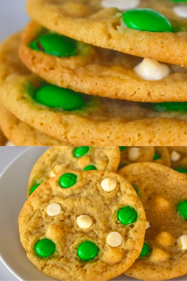 M&Ms and White Chocolate Chip Cookies