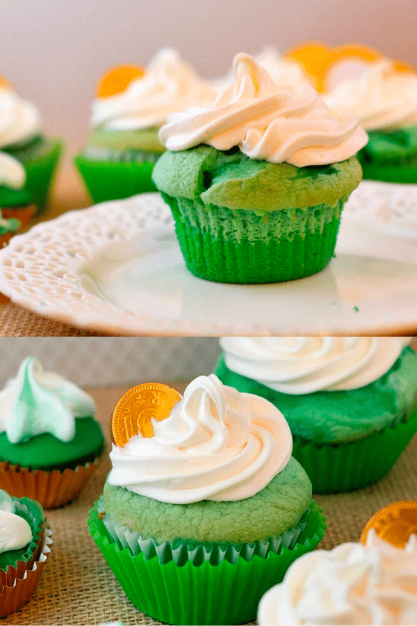 Ombre St. Patrick’s Day Cupcakes