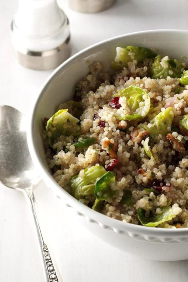 BRUSSELS SPROUT QUINOA SALAD