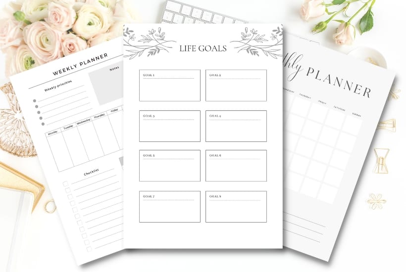 Get Organized With These 10 Free Life Planner Printables Get Organized With These 10 Free Life Planner Printables