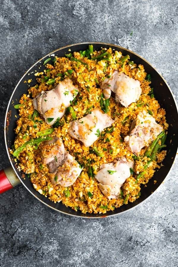 LOW CARB INDIAN CHICKEN SKILLET