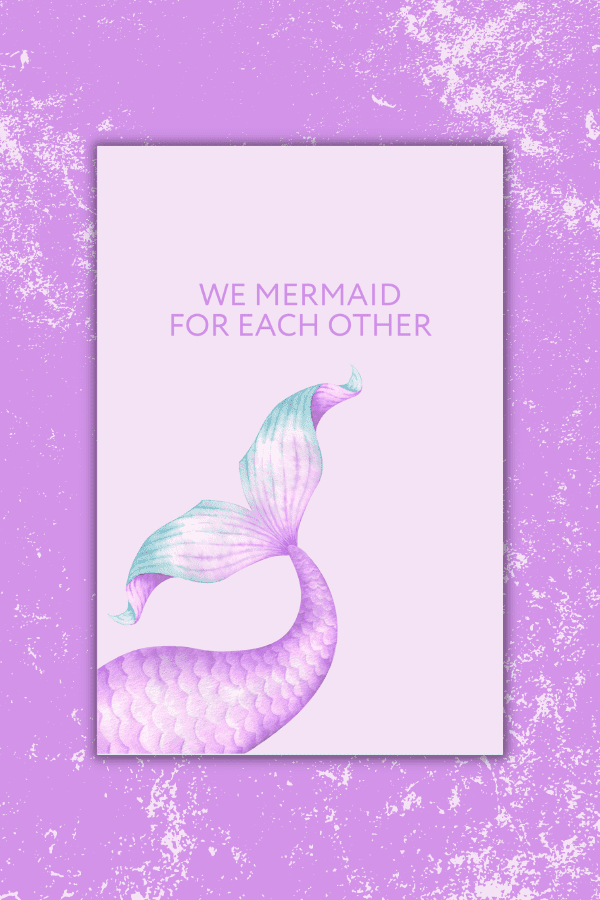 Mermaid Valentine Printable