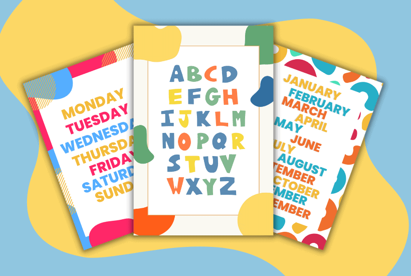 6 Free Colorful Gender Neutral Nursery Printables