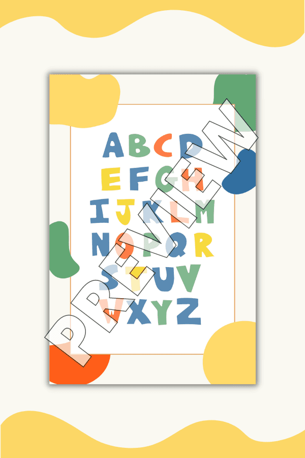 Colorful Alphabet Printable