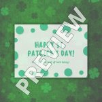 GREEN DOTS ST. PATRICK'S DAY CARD