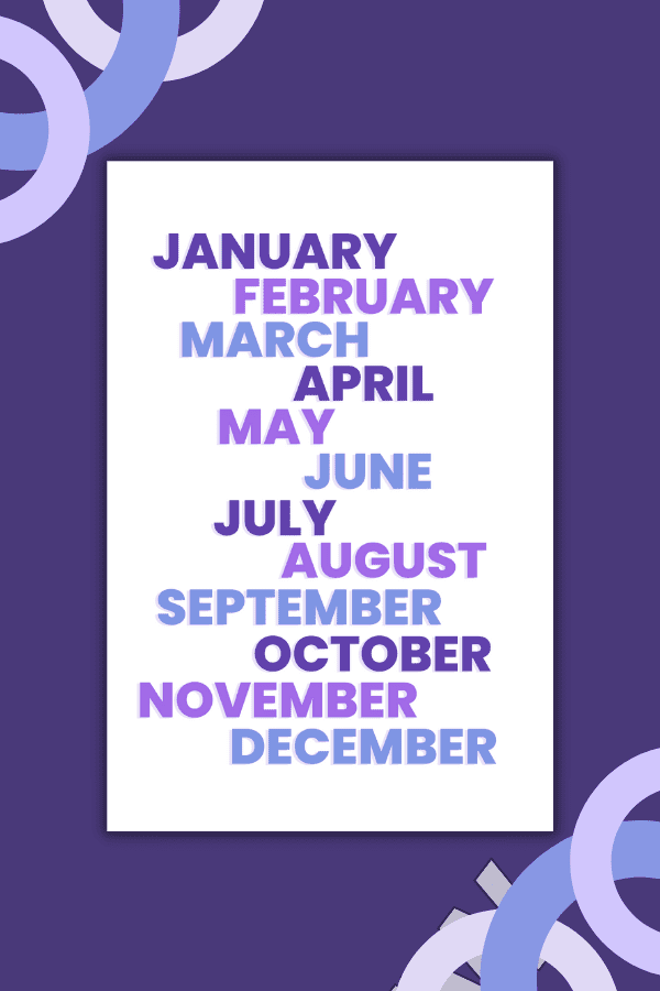 Purple Months