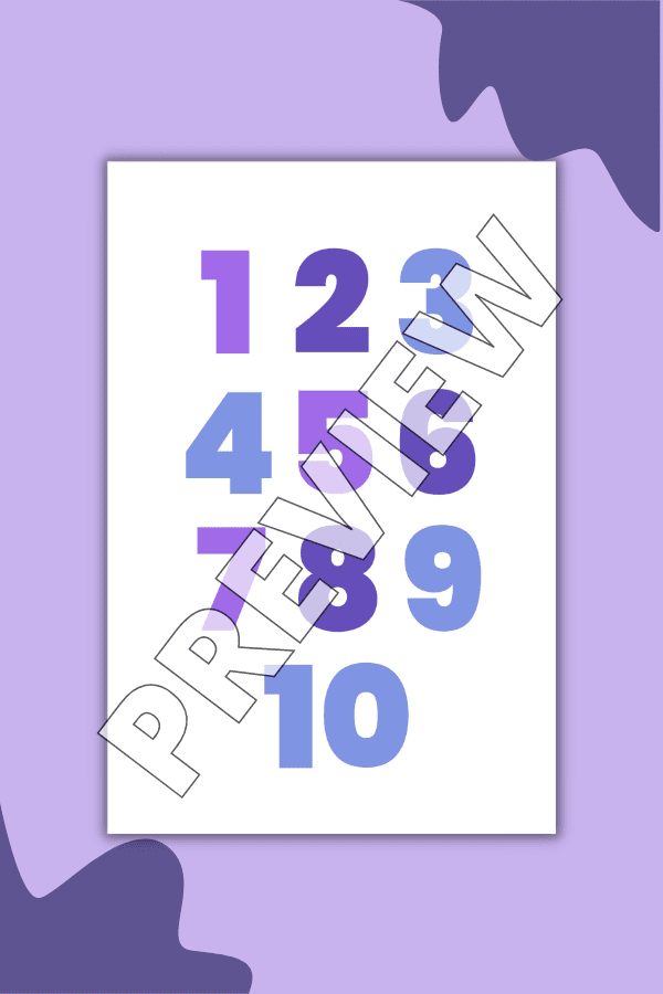 Purple Numbers