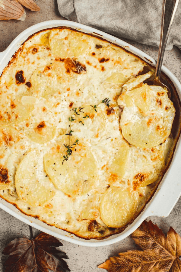 Scalloped Potatoes with Caramelized Onions