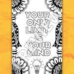 10 Inspirational Printable Quote Coloring Pages