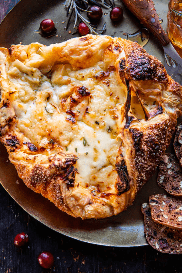 Baked Gruyère in Pastry with Rosemary and Garlic